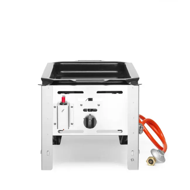 HENDI Compacte gasbarbecue – 5,8 kW – roestvast staal – 340x540x300 mm