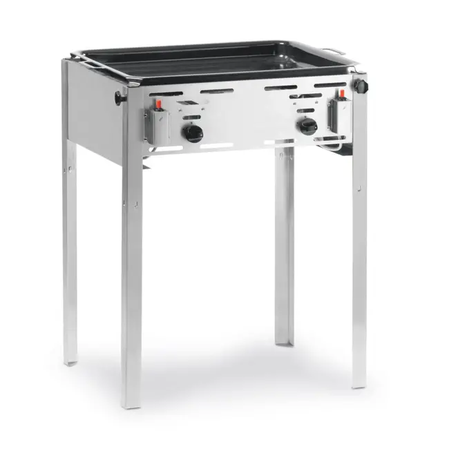HENDI Grill-Master Maxi – Krachtige barbecue – 11,6kW – 650x540x840 mm – Inclusief gasslang en drukregelaar