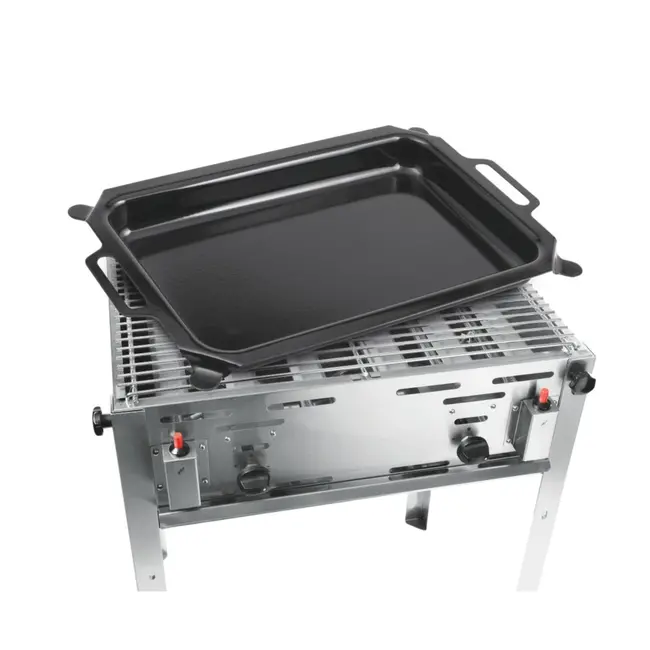 HENDI Grill-Master Maxi – Krachtige barbecue – 11,6kW – 650x540x840 mm – Inclusief gasslang en drukregelaar