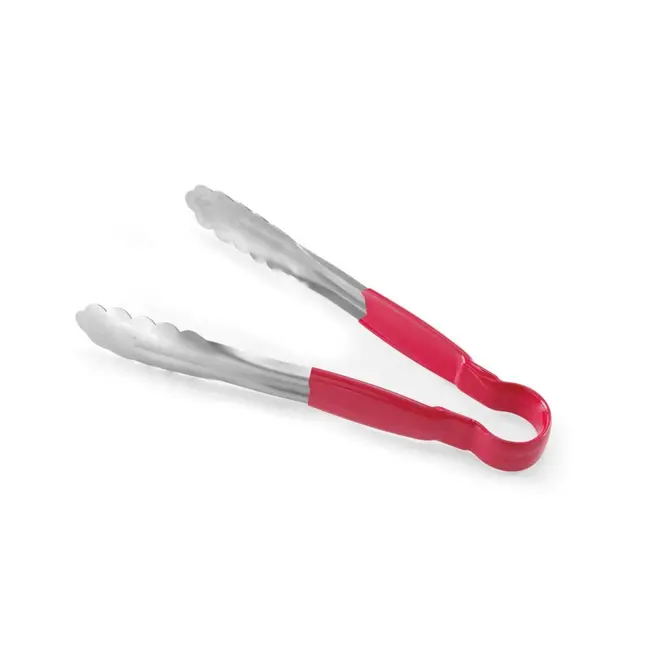 HENDI Serveertang – HACCP Norm – Rood – 300 mm – Roestvrij staal