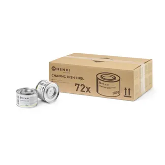 HENDI Brandpasta voor chafing dish – 72 stuks – ethanolalcohol – geurloos – 3 uur brandduur