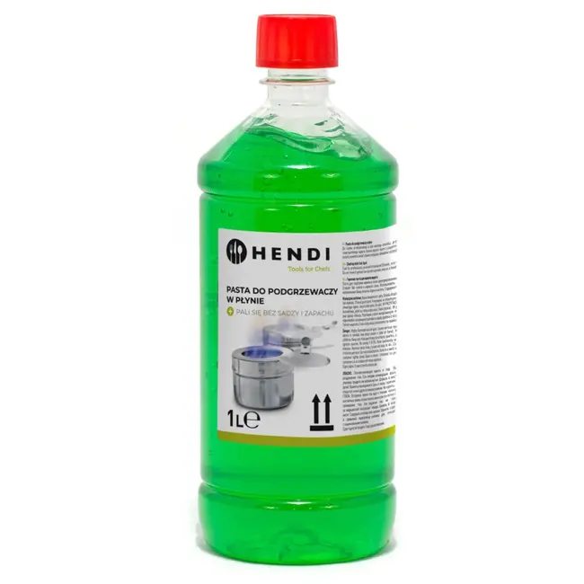 HENDI Brandpasta voor chafing dish – ethanolgel – 1 liter – transparant