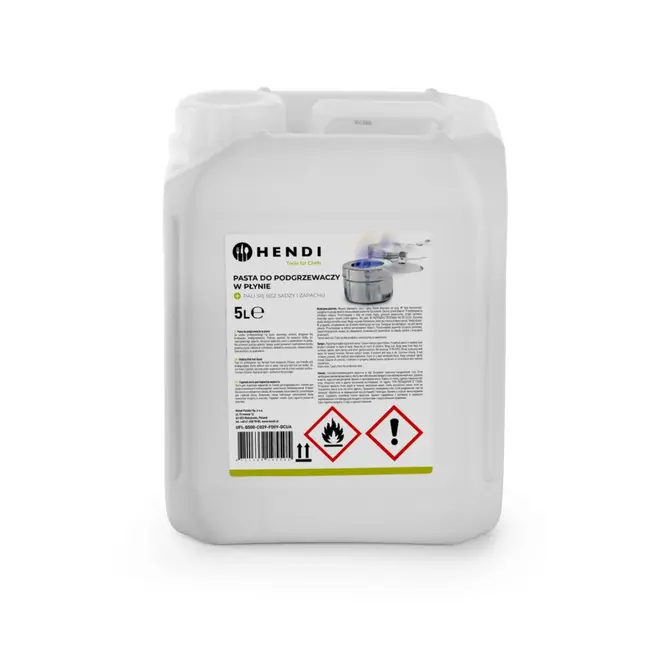 HENDI Brandpasta jerrycan – ethanolgel – 5 liter – roet- en geurloos