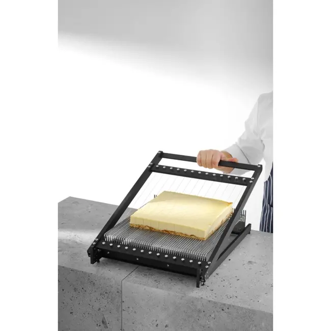 HENDI Patisserie gitaarsnijder – chirurgisch staal – zwart aluminium – 636x441x109 mm