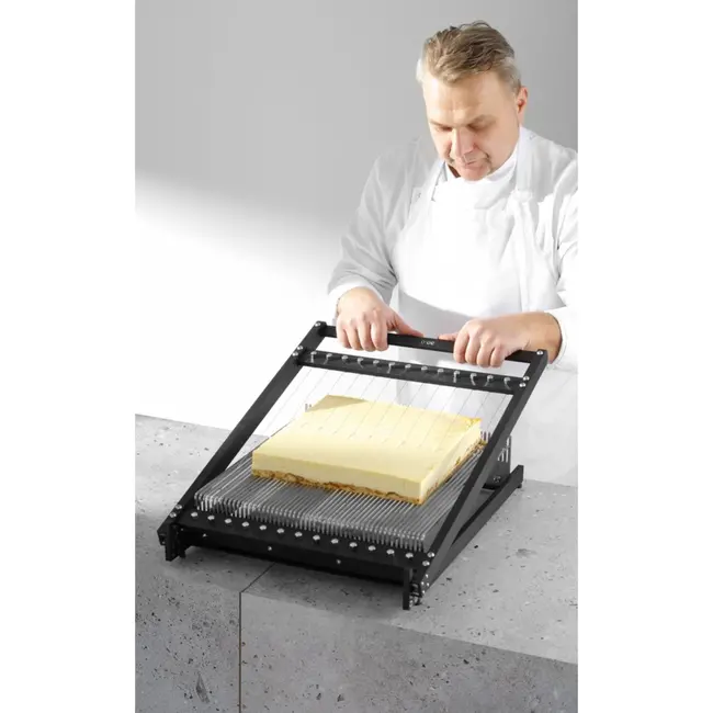 HENDI Patisserie gitaarsnijder – chirurgisch staal – zwart aluminium – 636x441x109 mm