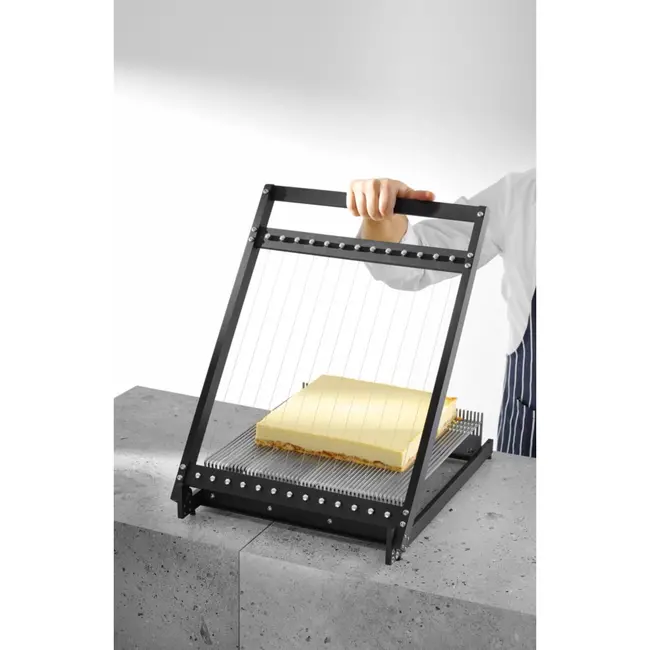 HENDI Patisserie gitaarsnijder – chirurgisch staal – zwart aluminium – 636x441x109 mm