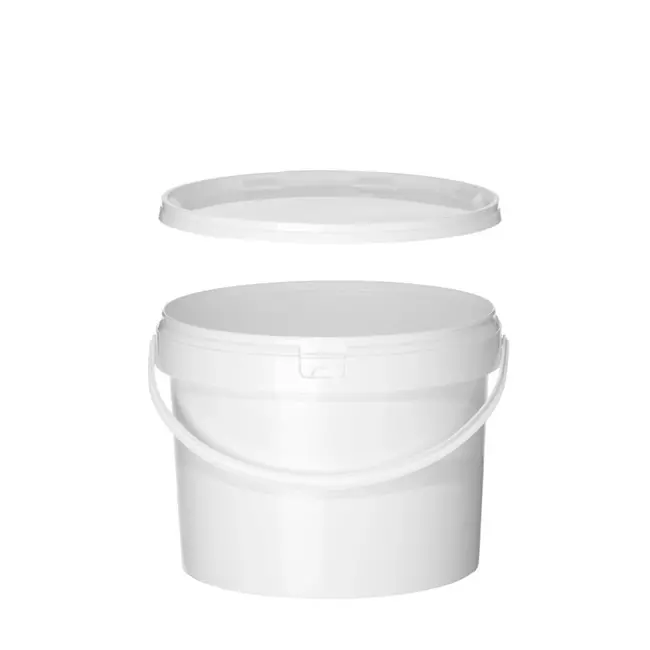 HENDI Emmer – 11,5L – Hittebestendig tot 95°C – Inclusief deksel – Wit