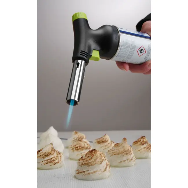 HENDI Koksbrander set – ergonomisch design – piëzo-ontsteking – verstelbare vlam – 175x68x x(H)260mm