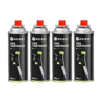 HENDI LPG gasbussen – set van 4 – voor koksbranders – niet navulbaar