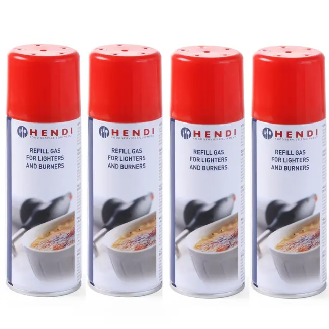 HENDI Gasbus – Set van 4 – Inclusief diverse vulnippels