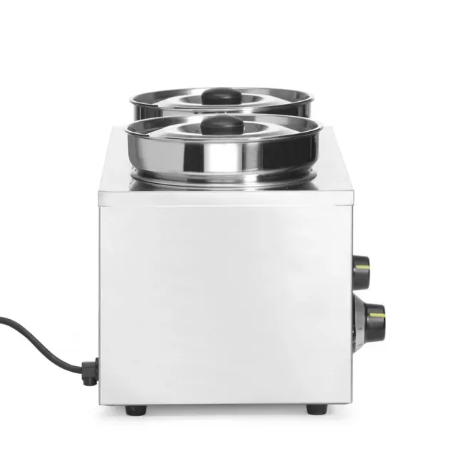 HENDI Thermosysteem – Warmhoudapparaat – 2x4x L – Roestvrij staal – 6 temperatuurinstellingen
