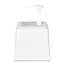 HENDI Sausdispenser met pomp – 2,5L – BPA-vrij – Wit – 230x210x327 mm