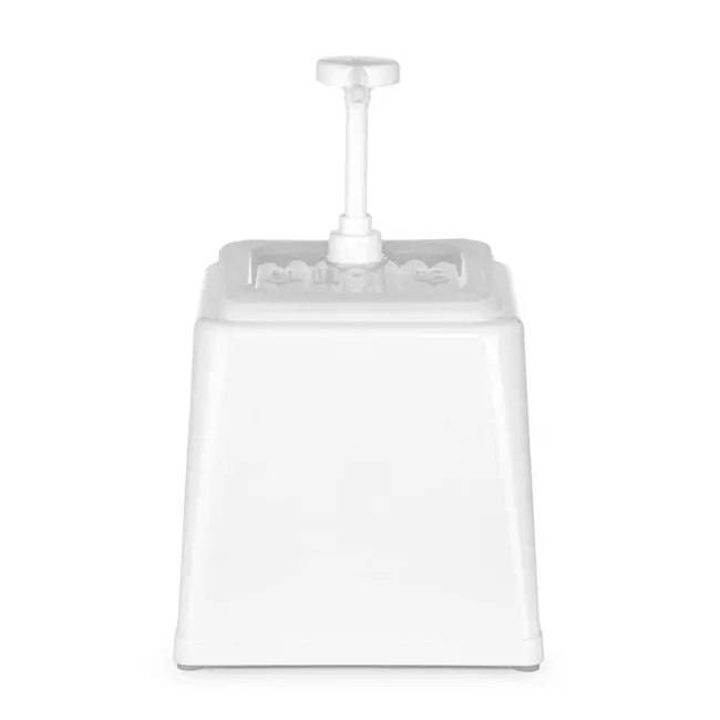 HENDI Sausdispenser met pomp – 2,5L – BPA-vrij – Wit – 230x210x327 mm
