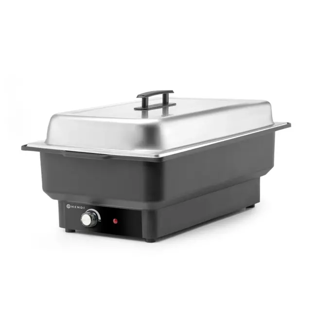 HENDI Elektrische chafing dish – instelbare temperatuur – 9L – roestvrij staal – GN 1/1