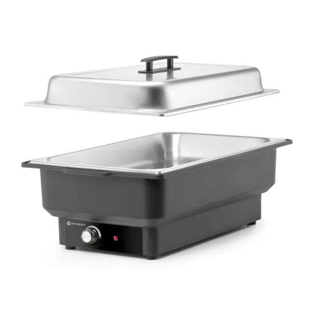 HENDI Elektrische chafing dish – instelbare temperatuur – 9L – roestvrij staal – GN 1/1