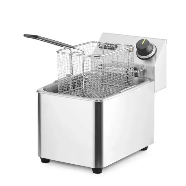 HENDI Friteuse – roestvrij staal – 4 liter – koude zone – uitneembare onderdelen
