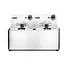 HENDI Dubbele friteuse – 2x8x L – roestvrij staal – 7000W – koude zone – uitneembare vetpan