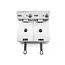 HENDI Dubbele friteuse – roestvrij staal – 2x4x L – 6000W – uitneembare elementen