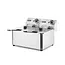 HENDI Dubbele friteuse – roestvrij staal – 2x4x L – 6000W – uitneembare elementen