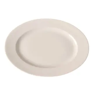 HENDI Ovale schaal – versterkte randen – slijtvast porselein – 310x220 mm – wit