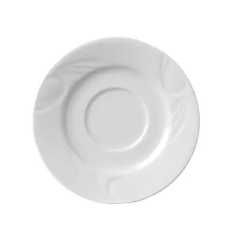 HENDI Schotel voor espressokopje – versterkte randen – slijtvast porselein – ø125 mm – wit