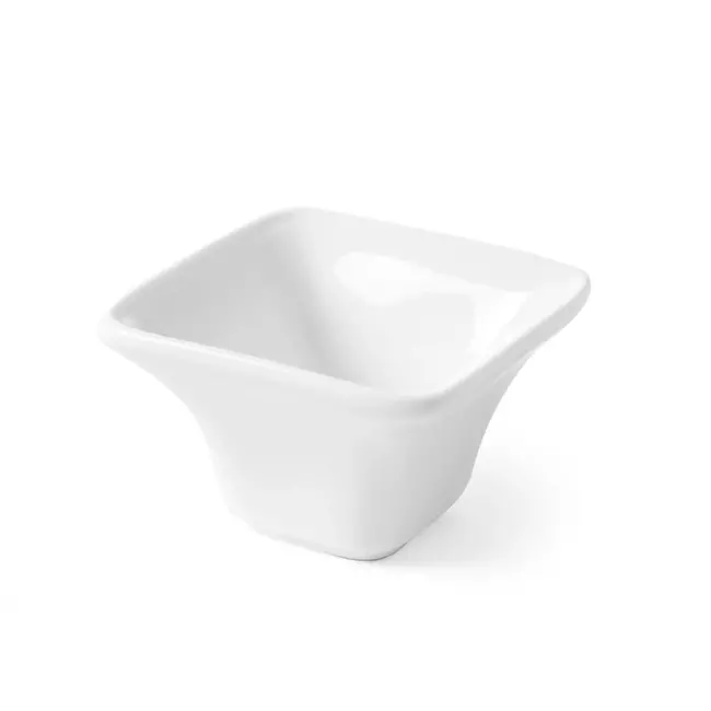 HENDI Tapasschaaltje Cuadrado – Porselein – Stoot- en slijtvast – 59x59x37 mm – Set van 6