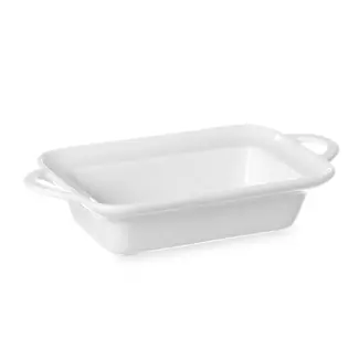 Hendi Rechthoekige tapasschaal - porselein - 0,25L - 236x126x48mm - met handgrepen