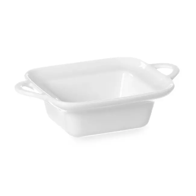 Hendi Rechthoekige tapasschaal - porselein - 0,11L - 160x101x45mm - vaatwasser- en ovenbestendig