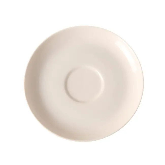 HENDI Schotel voor soepkom – Versterkte randen – Hoge kwaliteit glazuur – Wit porselein – Ø180 mm