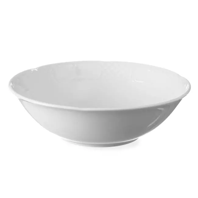 Hendi Saladeschaal - Hotelporselein - Versterkte randen - 1L - Wit - ⌀230x(H)65mm