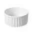 Hendi Porseleinen ramekin - geribbeld - thermoshockbestendig - ø100x25 mm - helder wit