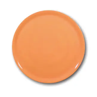 Hendi Pizzabord - Geglazuurd Porselein - Ø330 mm - Oranje - Magnetron- en Vaatwasmachinebestendig