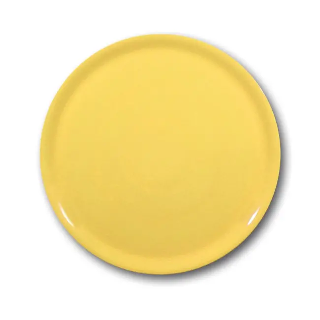 HENDI Pizzabord – Speciaal Ontwerp – Geel – Ø 330 mm – Duurzaam Porselein