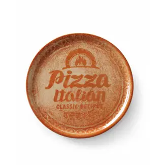 HENDI Rood pizzabord 310 mm van duurzaam geglazuurd porselein