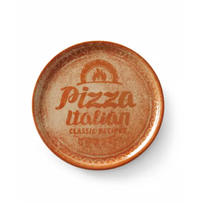 HENDI Rood pizzabord 310 mm van duurzaam geglazuurd porselein