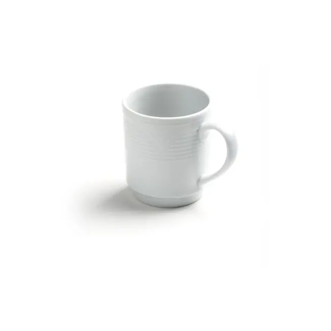 HENDI Witte mok – hotelporselein – versterkte randen – 0,22L – vaatwasser- en magnetronbestendig