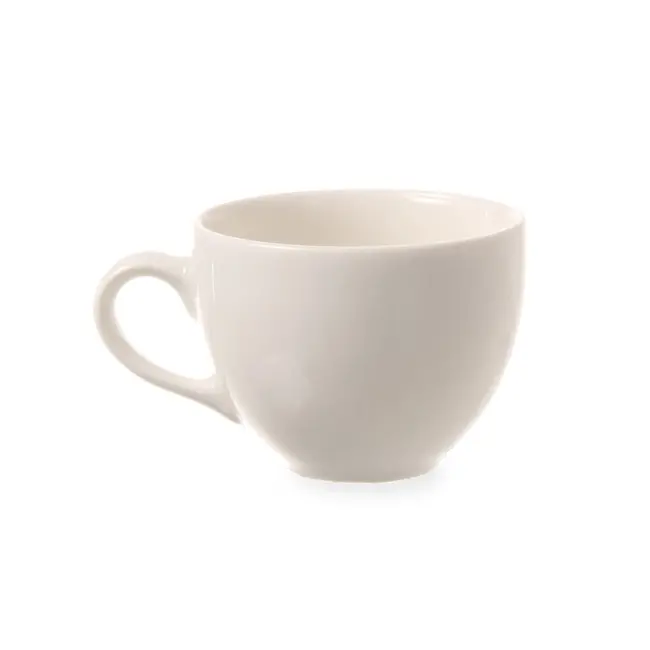 HENDI Kop en schotel – versterkte randen – slijtvast porselein – 0,1L – wit