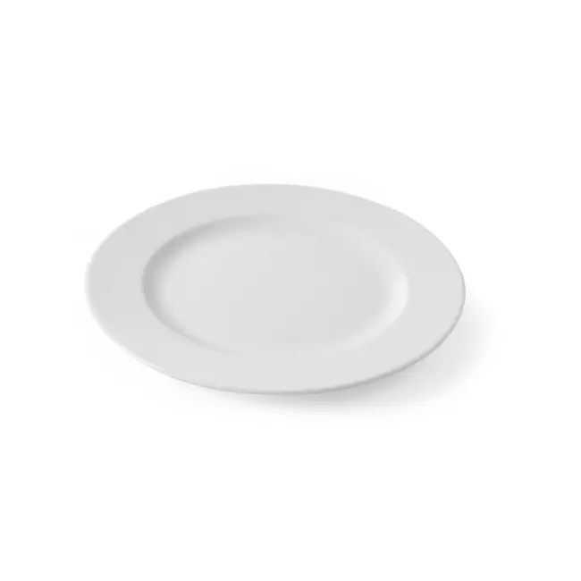 HENDI Plat bord – versterkte randen – slijtvast porselein – wit – Ø 300 mm