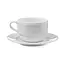 HENDI Cappuccinokop – Versterkte randen – Hotelporselein – 0,23L – Ø87mm – Wit