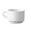 HENDI Cappuccinokop – Versterkte randen – Hotelporselein – 0,25L – Wit
