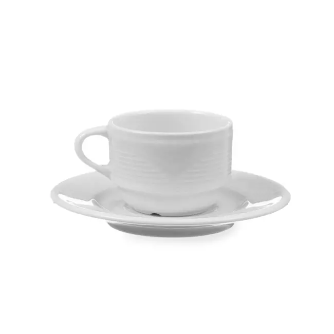 HENDI Espressokopje – Versterkte randen – Hotelporselein – 0,09L – Wit