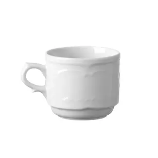 HENDI Espressokopje – Versterkte randen – Hotelporselein – 0,12L – Wit
