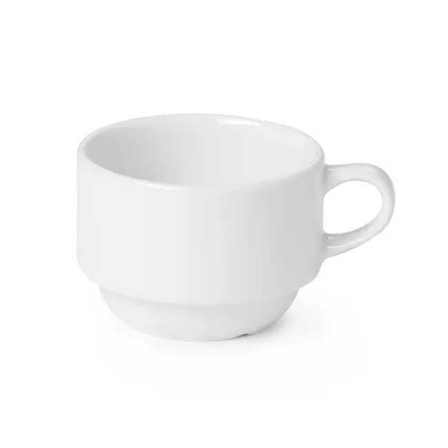 HENDI Koffiekop – Versterkte randen – Hotelporselein – 0,17L – Ø80mm – Wit