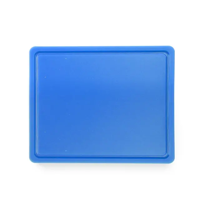 HENDI Snijplank HACCP – Gastronorm 1/2 – Blauw – 325x265 mm – Dubbelzijdig – Sapgeul