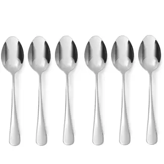 HENDI Paplepel set – hoogglans afwerking – roestvast staal – 186 mm – 6 stuks