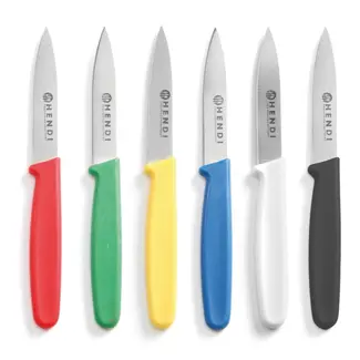 HENDI Set schilmessen – polypropyleen heft – HACCP richtlijnen – 6 kleuren – 175 mm