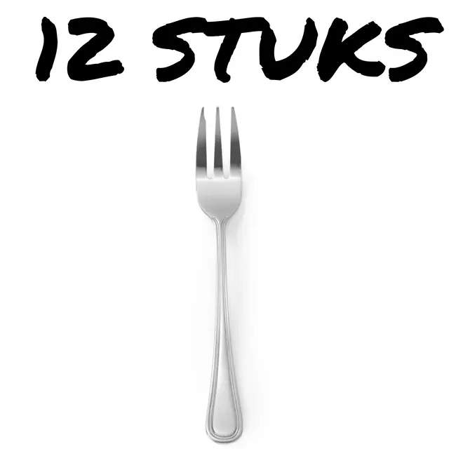 HENDI Cakevorken – Handgepolijst – Roestvast staal – 150 mm – Set van 12