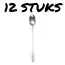 HENDI Sorbetlepels – Budget Line – Roestvast staal – Vaatwasmachinebestendig – 198 mm – 12 stuks