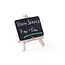 HENDI Tafel krijtbord met houten standaard – 2 stuks – 148x130x120 mm – zwart