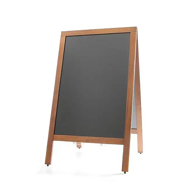 HENDI Krijtstoepbord – Houten lijst – 700x600x1200 mm – Zwart